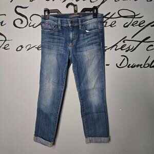 Joe's Socialite Killer Cropped Jeans Rolled Hem, 26
